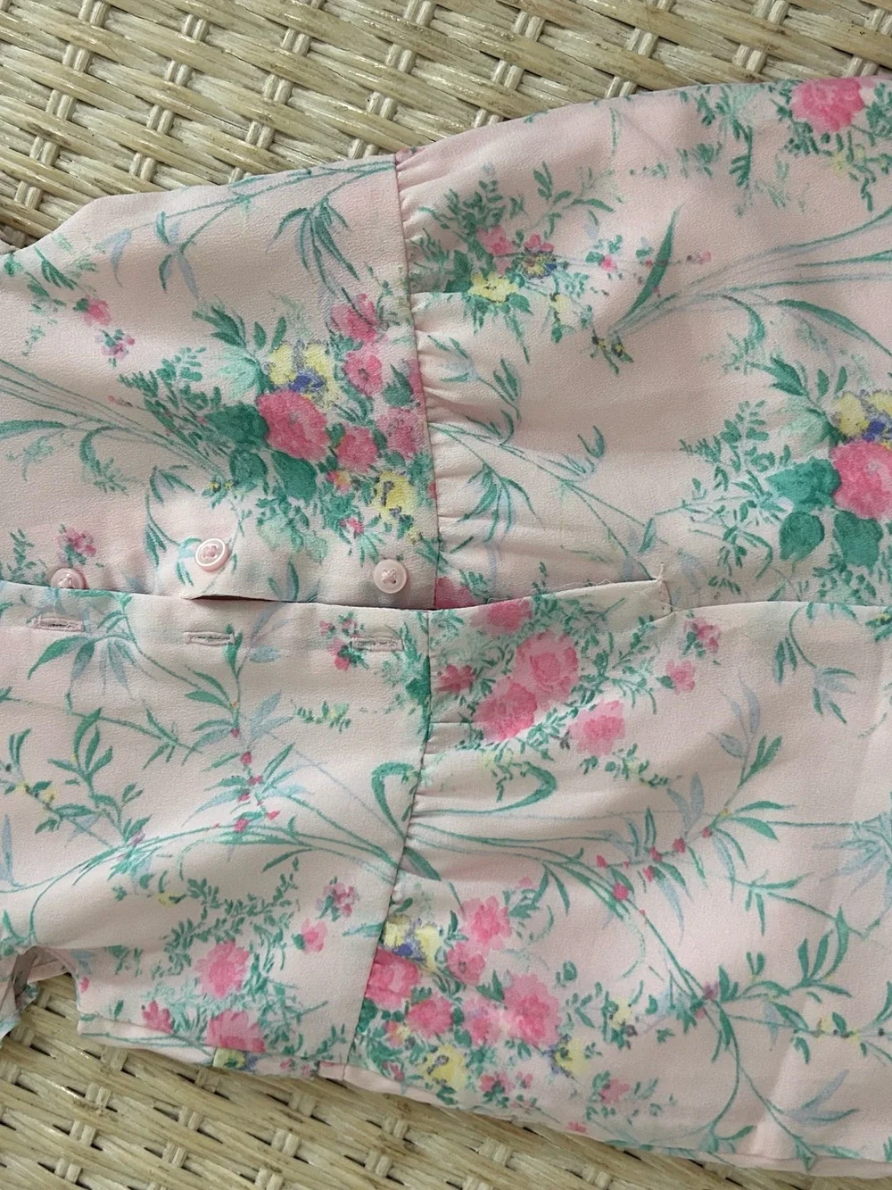 Janie and Jack floral ruffle detail romper